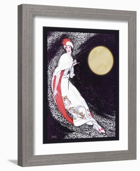 Moon Fairy Canvas 2a-Vintage Lavoie-Framed Giclee Print