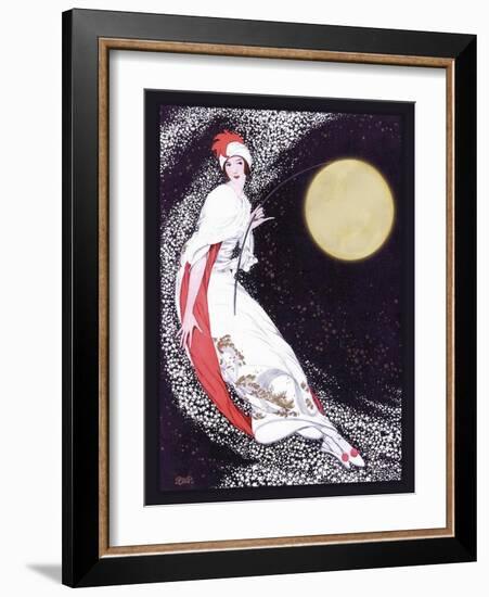 Moon Fairy Canvas 2a-Vintage Lavoie-Framed Giclee Print