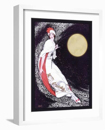 Moon Fairy Canvas 2a-Vintage Lavoie-Framed Giclee Print