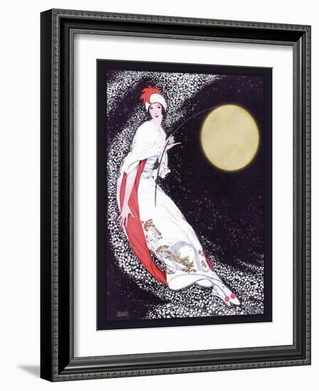 Moon Fairy Canvas 2a-Vintage Lavoie-Framed Giclee Print