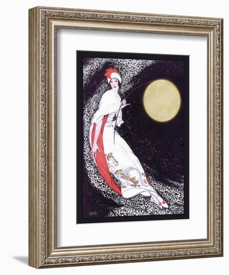 Moon Fairy Canvas 2a-Vintage Lavoie-Framed Giclee Print