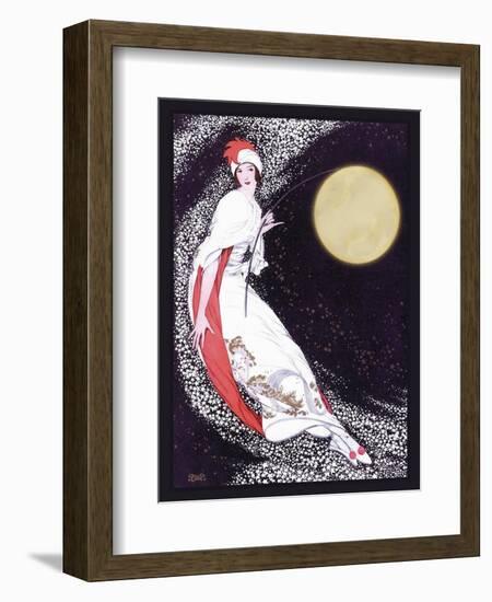 Moon Fairy Canvas 2a-Vintage Lavoie-Framed Giclee Print