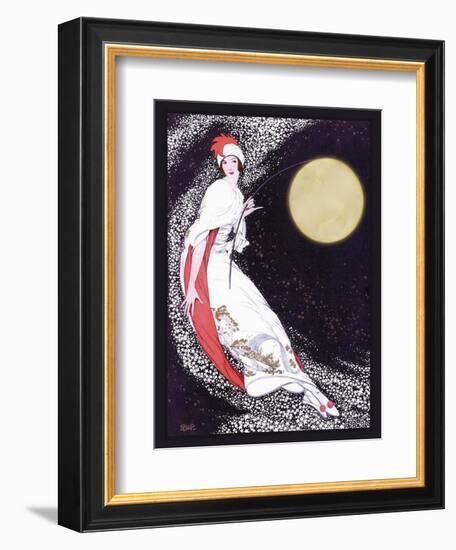 Moon Fairy Canvas 2a-Vintage Lavoie-Framed Giclee Print