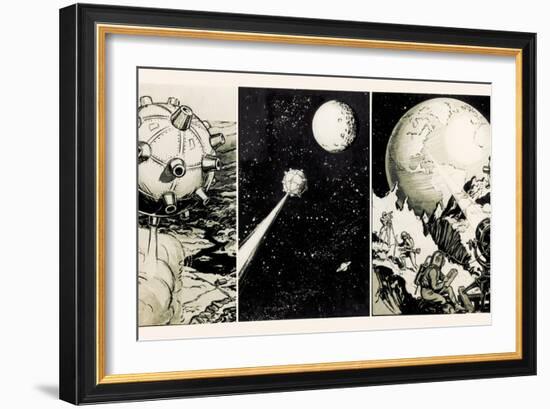 Moon Flight Comic-Detlev Van Ravenswaay-Framed Photographic Print