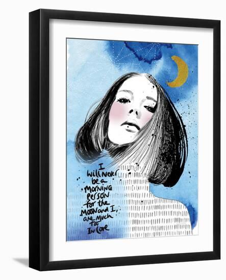 Moon Girl II-Mercedes Lopez Charro-Framed Art Print