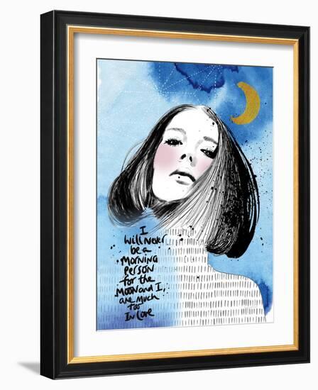 Moon Girl II-Mercedes Lopez Charro-Framed Art Print