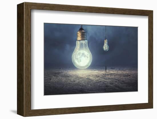 Moon Lamp-Sulaiman Almawash-Framed Photographic Print