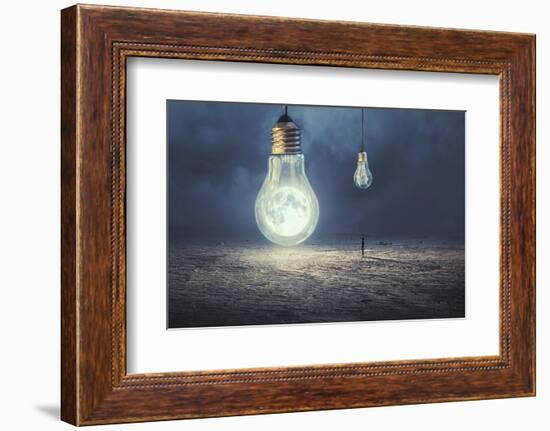 Moon Lamp-Sulaiman Almawash-Framed Photographic Print