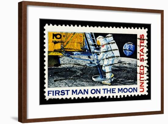 Moon Landing 1969-LawrenceLong-Framed Premium Giclee Print