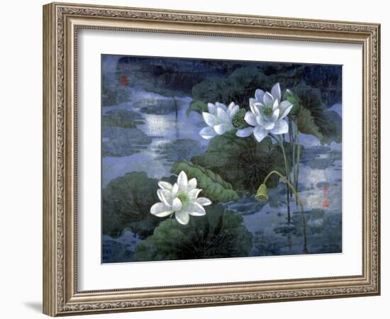 Moon Light Blue-Ailian Price-Framed Art Print