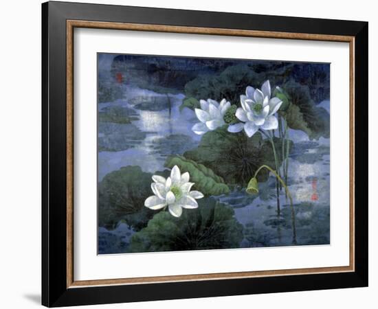 Moon Light Blue-Ailian Price-Framed Art Print