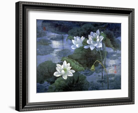 Moon Light Blue-Ailian Price-Framed Art Print