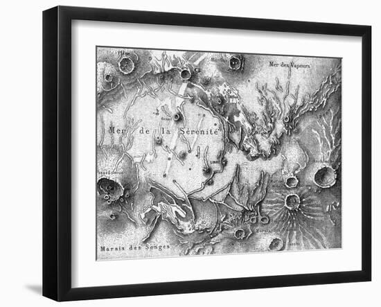 Moon Map-null-Framed Art Print