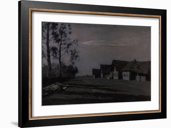 Moon Night, a Village, 1897-Isaak Ilyich Levitan-Framed Giclee Print