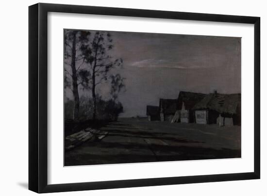 Moon Night, a Village, 1897-Isaak Ilyich Levitan-Framed Giclee Print