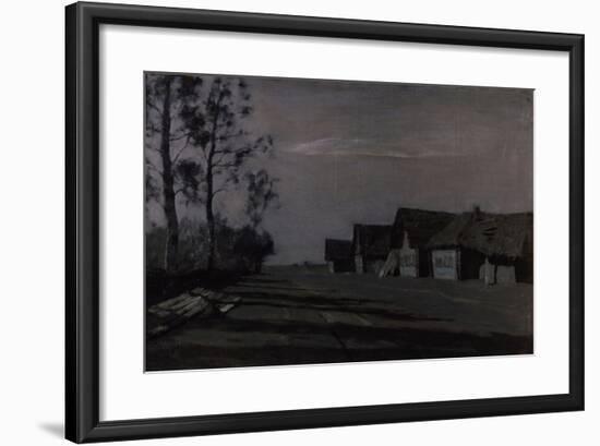 Moon Night, a Village, 1897-Isaak Ilyich Levitan-Framed Giclee Print