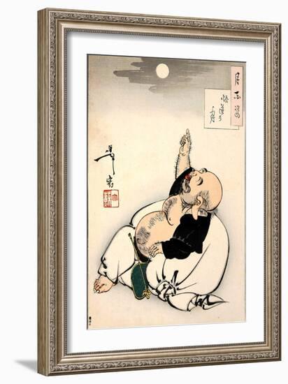 Moon of Enlightenment, One Hundred Aspects of the Moon-Yoshitoshi Tsukioka-Framed Giclee Print