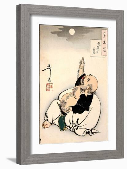 Moon of Enlightenment, One Hundred Aspects of the Moon-Yoshitoshi Tsukioka-Framed Giclee Print