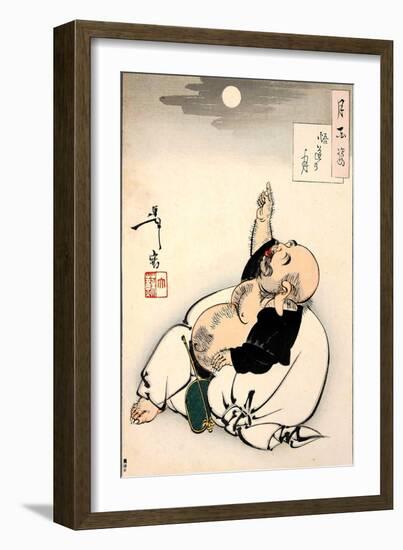 Moon of Enlightenment, One Hundred Aspects of the Moon-Yoshitoshi Tsukioka-Framed Giclee Print