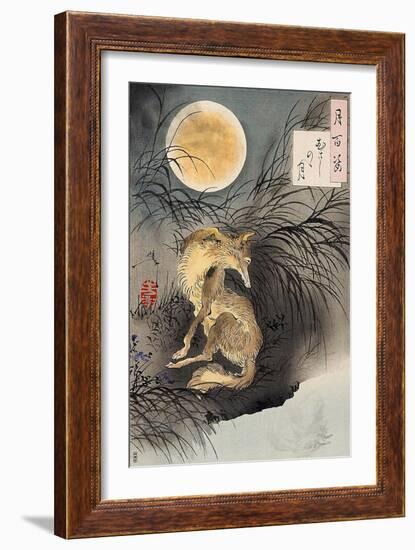 Moon on Musashi Plain, One Hundred Aspects of the Moon-Yoshitoshi Tsukioka-Framed Giclee Print