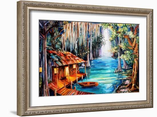 Moon on the Bayou-Diane Millsap-Framed Art Print