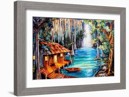 Moon on the Bayou-Diane Millsap-Framed Art Print