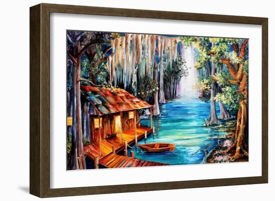 Moon on the Bayou-Diane Millsap-Framed Art Print