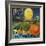 Moon Orange Label - Redlands, CA-Lantern Press-Framed Art Print