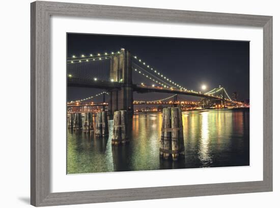 Moon over Brooklyn-Natalie Mikaels-Framed Photographic Print