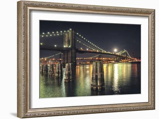 Moon over Brooklyn-Natalie Mikaels-Framed Photographic Print