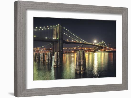 Moon over Brooklyn-Natalie Mikaels-Framed Photographic Print