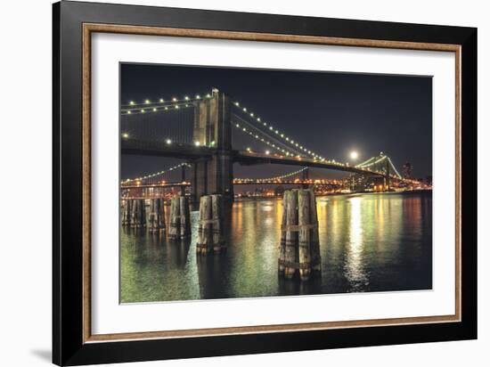 Moon over Brooklyn-Natalie Mikaels-Framed Photographic Print
