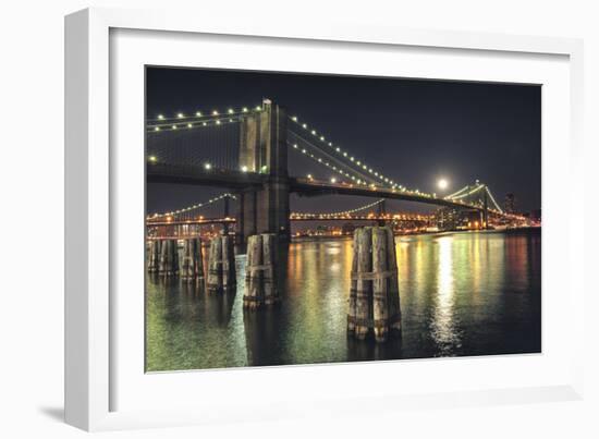 Moon over Brooklyn-Natalie Mikaels-Framed Photographic Print