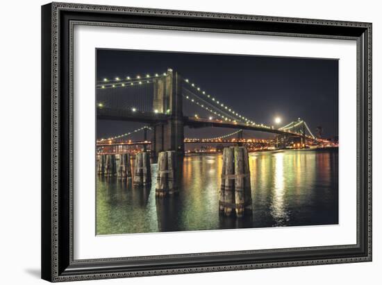 Moon over Brooklyn-Natalie Mikaels-Framed Photographic Print