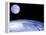 Moon Over Earth-Laguna Design-Framed Premier Image Canvas