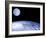 Moon Over Earth-Laguna Design-Framed Photographic Print