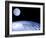 Moon Over Earth-Laguna Design-Framed Photographic Print