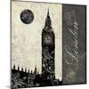 Moon over London-Color Bakery-Mounted Giclee Print