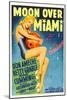 Moon over Miami, Betty Grable, 1941-null-Mounted Art Print