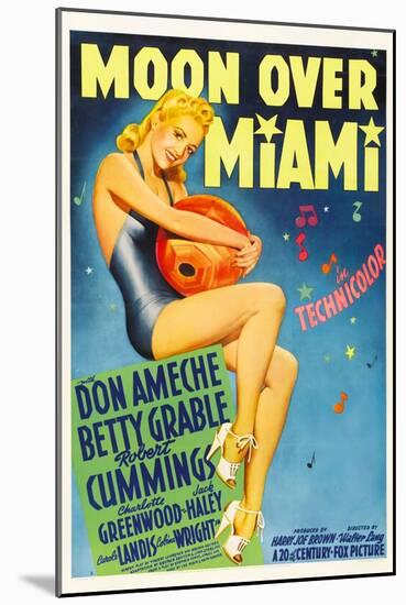 Moon over Miami, Betty Grable, 1941-null-Mounted Art Print