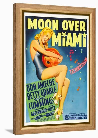 Moon over Miami, Betty Grable, 1941-null-Framed Stretched Canvas