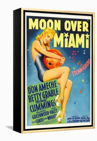 Moon over Miami, Betty Grable, 1941-null-Framed Stretched Canvas