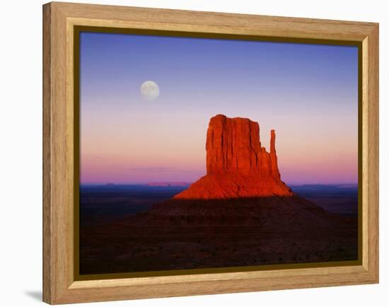 Moon Over Monument Valley, Arizona-Peter Walton-Framed Premier Image Canvas