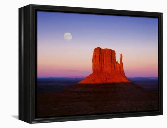 Moon Over Monument Valley, Arizona-Peter Walton-Framed Premier Image Canvas