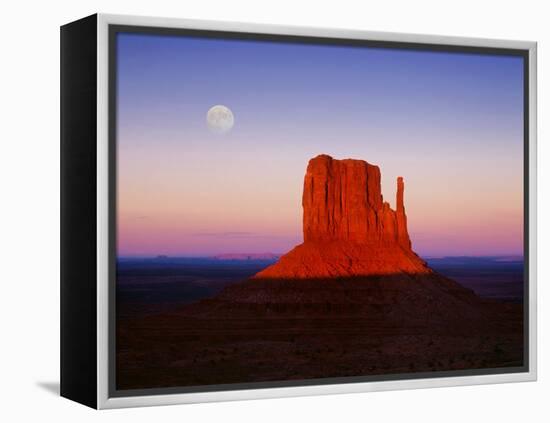 Moon Over Monument Valley, Arizona-Peter Walton-Framed Premier Image Canvas