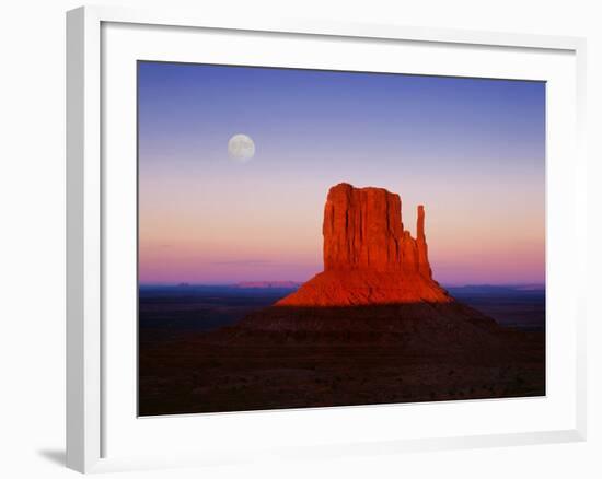 Moon Over Monument Valley, Arizona-Peter Walton-Framed Photographic Print