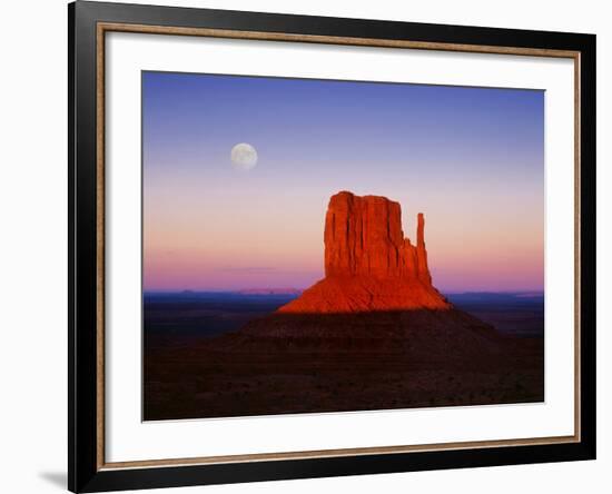 Moon Over Monument Valley, Arizona-Peter Walton-Framed Photographic Print