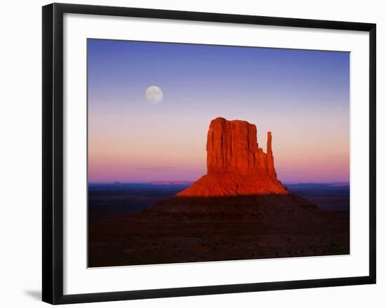 Moon Over Monument Valley, Arizona-Peter Walton-Framed Photographic Print