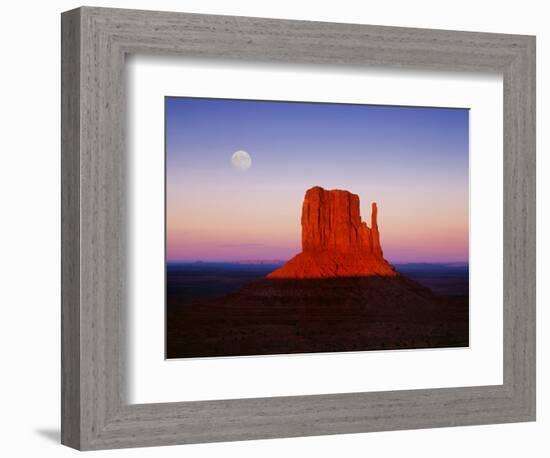 Moon Over Monument Valley, Arizona-Peter Walton-Framed Photographic Print