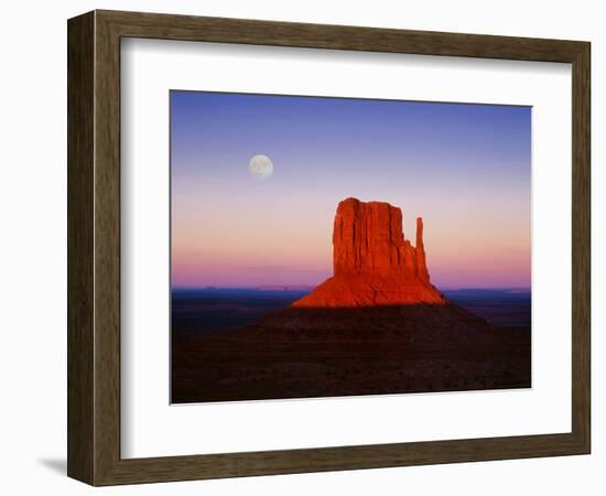 Moon Over Monument Valley, Arizona-Peter Walton-Framed Photographic Print